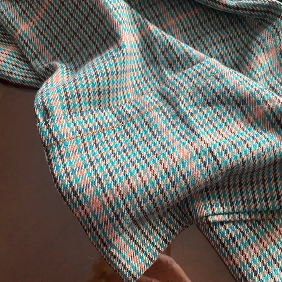 Maeve by Anthropology Multicolor Houndstooth Pant with Button Accents - Picture 7 of 16